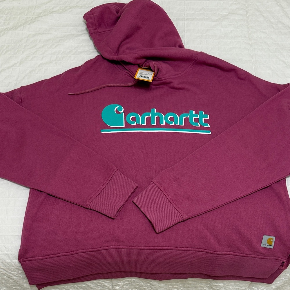Carhartt Hoodie with Aqua Logo